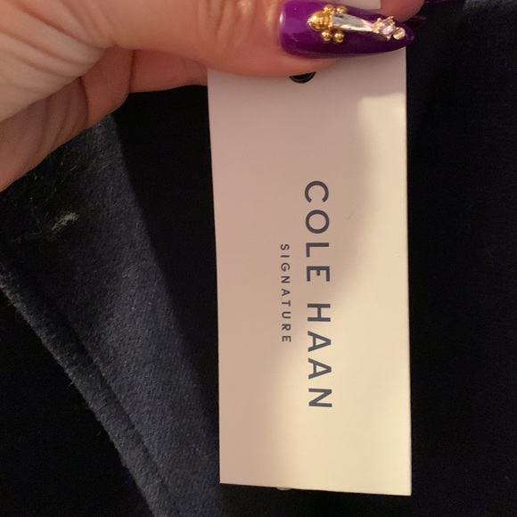 PEA COAT Cole Haan Signature NWT
Flared Belted Wool Blend 
Trench Coat - Picture 7 of 8